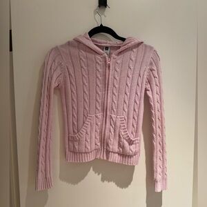 Retro 70s-Style Gap Factory, size 10, pink sweater hoodie